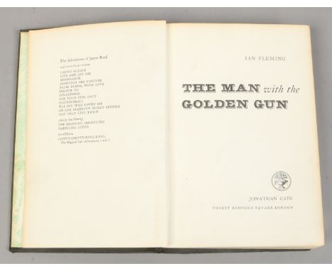 A first edition James Bond book The Man with The Golden Gun by Ian Flemming.