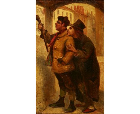 WILLIAM WEEKES (BRITISH 1856-1909) THE SWEEP Signed, oil on board, and another, a pair (2)(18cm x 11.5cm (7in x 4.5in))
