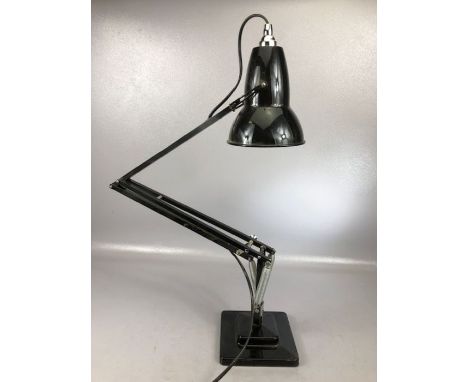 Black vintage Anglepoise desk lamp