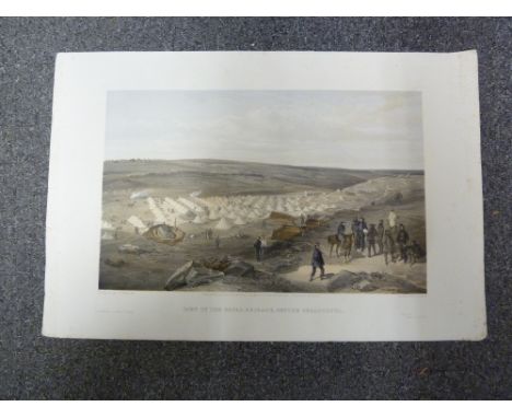 COLNAGHI'S AUTHENTIC SERIES - Crimean War, after drawings by W Simpson and engraved by E. Walker for Day &amp; Son Lithograph