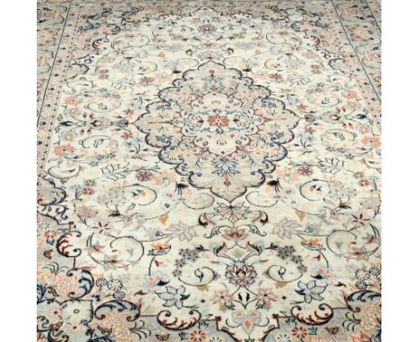 A KASHAN CARPET. 290cm by 190cmThe absence of a Condition Report does not imply that a lot is without imperfections. Please n