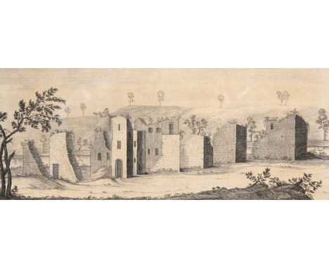 SAMUEL BUCK, THE SOUTH VIEW OF BURSTAL-ABBEY, NEAR HULL IN YORKSHIRE AND THE SOUTH VIEW OF ST. MARTIN'S-ABBEY NEAR RICHMOND I
