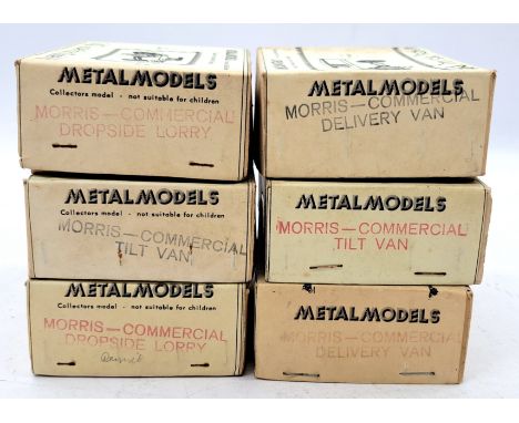 Metal Models 1:43 scale Morris Vehicle White Metal Model Kits, to include Morris Commercial Dropside Lorry, Morris Commercial