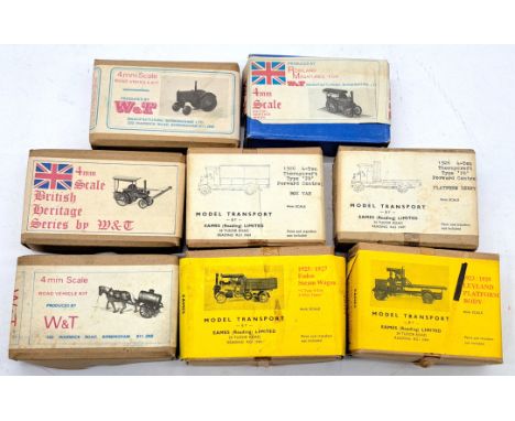Model Transport and W&amp;T 1:76 Scale White Metal Model Kits, to include Model Transport 1925/1927 Foden Steam Wagon "C Type