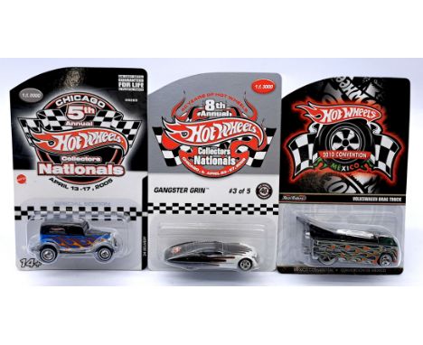 Mattel Hot Wheels Convention Models, to include 2005 5th annual Collector's Nationals '34 Delivery, 2008 8th Annual Collector