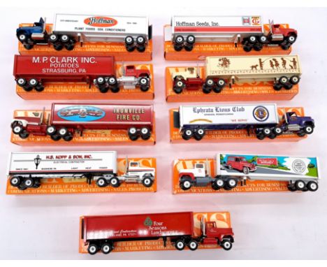 Winross Boxed 1:64 Scale Promotional Truck &amp; Trailer Group, to include Ephrata Lions Club 65th Anniversary (Pennsylvania)
