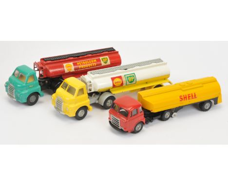 CIJ &amp; Similar Unboxed Petrol Tanker Group, to include CIJ Articulated Truck &amp; Tanker "Shell", Bedford Articulated Tan