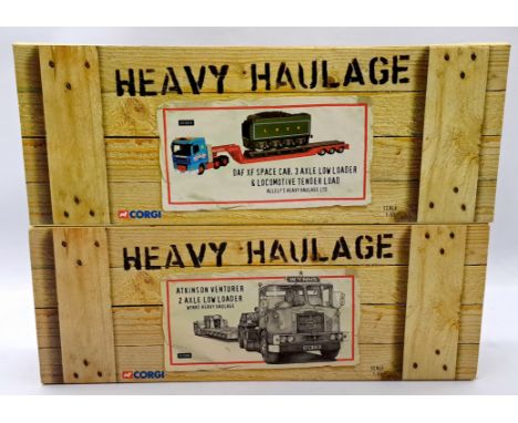 Corgi Boxed 1:50 Scale Heavy Haulage Pair, to include CC12506 Atkinson Venturer 2 Axle Low Loader "Wynns Heavy Haulage" &amp;