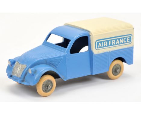 JRD No.118 Citroen 2cv "Air France", light blue and white, bare metal cast hubs, white smooth tyres, condition appears to be 
