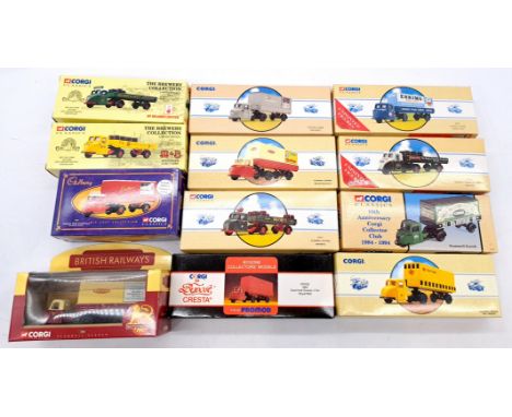 Corgi Classics Boxed Commercial Scammell Scarab Group, to include 97916 10th Anniversary Corgi Collectors Club 1984 - 1994, 9