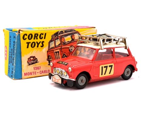 Corgi Toys 339 BMC Mini Cooper 'S' 1967 Monte-Carlo Winner, Excellent, within Good box. See photo.&nbsp;