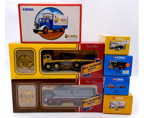 Corgi Boxed 1:50 Scale Commercials Group, comprising of Building Britain, Road Transport Heritage, Famous Hauliers Around Bri