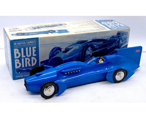 Schylling Collector Series Sir Malcolm Campbell's Bluebird Record Car Large Scale Tinplate Colockwork Model, Excellent, withi