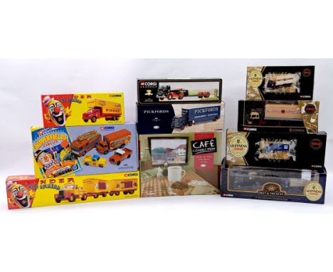 Corgi Boxed 1:50 Scale Commercials Group, comprising of Cafe Connection, Guinness related, Circus related and others, to incl