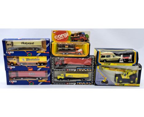 Corgi Boxed Mixed Vehicle Group, to include 406 Mercedes Bonna Ambulance, 1101 Warner &amp; Swasey 4418 Hydraulic Crane, and 