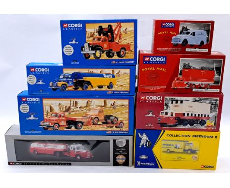 Corgi Boxed 1:50 Scale Commercials Group, comprising of U.S. Road Transport, Royal Mail, and similar, to include EX70202 Berl