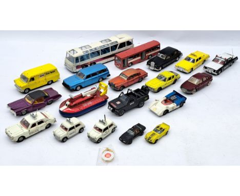 Dinky Toys Unboxed Vehicle Group, to include Code 3 Range Rover "Rescue", Plymouth Grand Fury "Police", Cadillac Eldorado, an