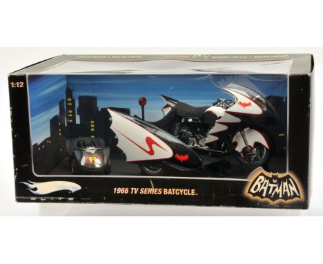 Mattel Hot Wheels Elite 1:12 Scale Limited Edition Batman 1966 TV Series Batcycle &amp; Sidecar, Limited Edition 1 of up to 9