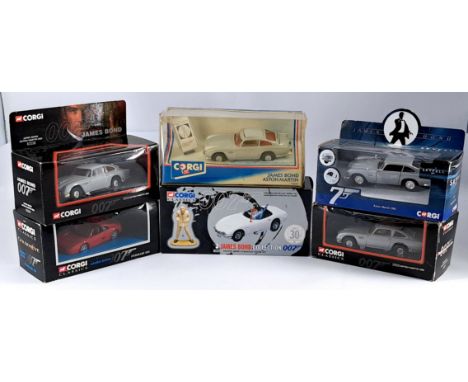Corgi Classics James Bond 007 Related Boxed Vehicles, to include 94060 Aston Martin, 65101 Toyota 2000GT &amp; Blofeld Figure