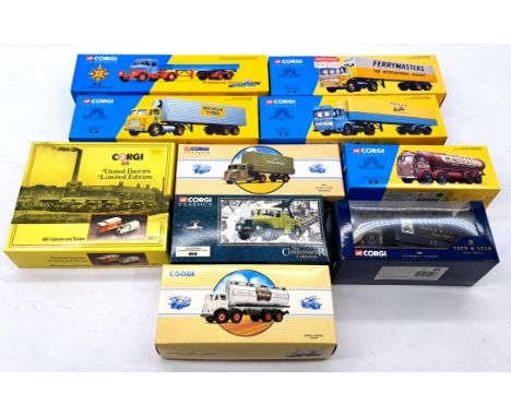Corgi Classics Boxed Commercial Vehicle Group, to include 16102 Scammell Highwayman Crane "Southdown", D67/1 United Dairies L