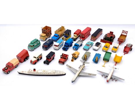 Corgi, Dinky &amp; Similar Unboxed Commercial Vehicle Group, to include Land Rover 109" W.B with Pony Trailer, Dodge Kew Farg