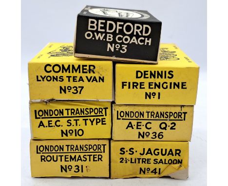 Varney 1:76 Scale White Metal Model Kits, to include No.41 S.S. Jaguar 2.5 Litre Saloon, No.1 Dennis Fire Engine, and others,