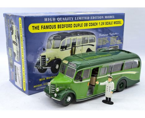Original Classics Boxed 1:24 Scale Famous Bedford Duple OB Coach "Southdown" JCD 371, with figure, Limited Edition 249/1000, 
