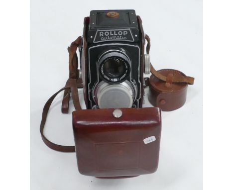 Rollop Automatic TLR Camera: cased with hood