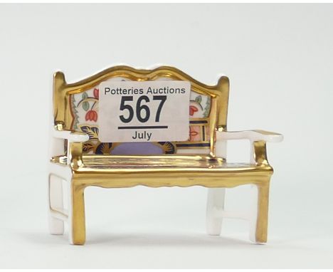 Royal Crown Derby Garden Bench: