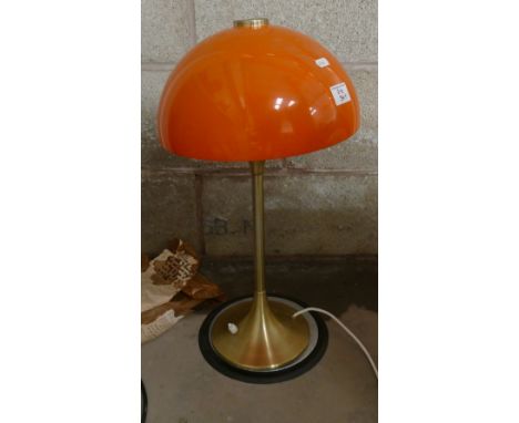 Mid Century brass and perspex unbranded table light