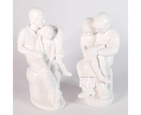Spode Pauline Shone Figures Story Time &amp; Daddy's Girl(2):