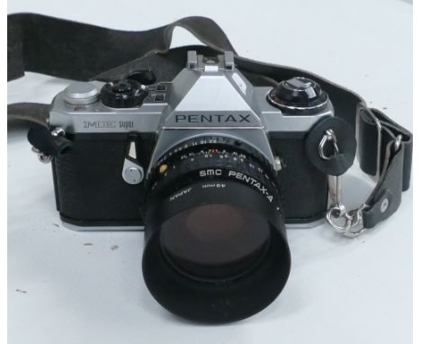 Pentax ME Super 35mm Film Camera: 50mm lens fitted