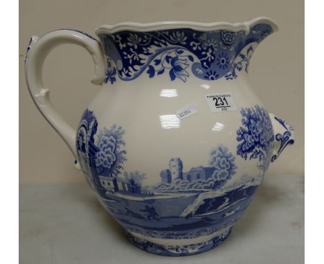 A large Spode Italian patterned water basin: height 32cm 