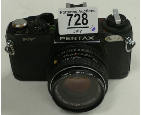 Pentax MV  35mm Film Camera: 50mm lens fitted