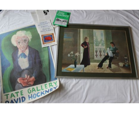 David Hockney RA, British b.1937"My Mother (Bridlington)", Lithograph and offset/exhibition poster printed in colours,publ by