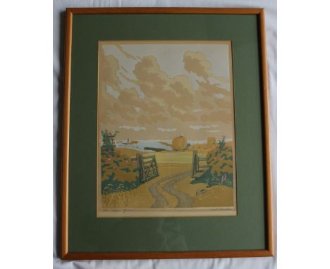 John Hall Thorpe "The Open Gate"A woodcutSigned and inscribed in pencil to the margin35.5 x 28cm (image size)
