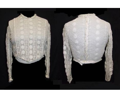 Antique Victorian/Edwardian Crocheted Lace Blouse 