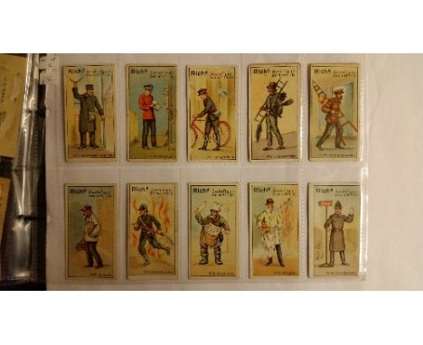 RICH, selection, inc. complete subsets (2+1) & part sets, zoological, hunting, military, handymen, occupations, Tivoli etc., 