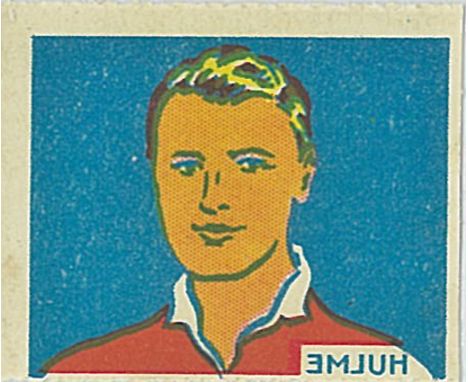 FOOTBALL, early transfers, Hulme (Arsenal), 1932/3, 38 x 32mm, serrated to top & bottom edges, EX