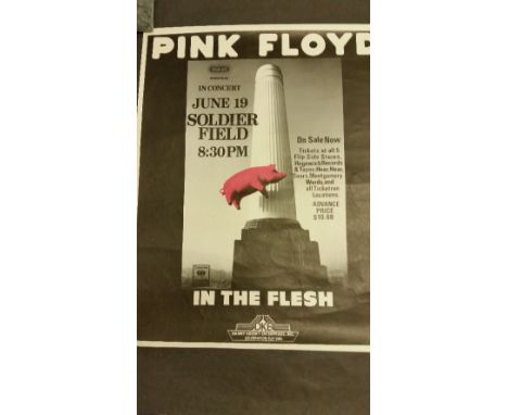 PINK FLOYD, gig poster, Live at Soldiers Field, USA, 17 x 21, DKE, two light creases, EX
