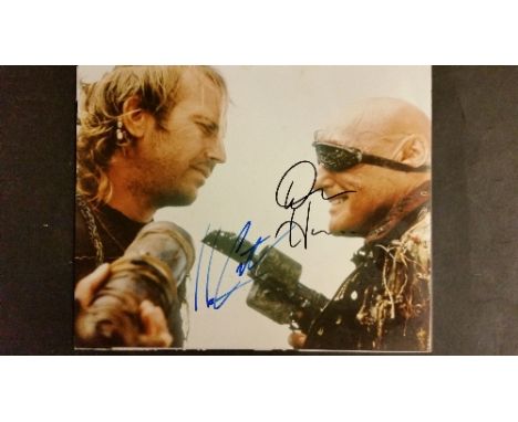 CINEMA, signed colour photos by Dennis Hopper & Kevin Costner (scene from Waterworld), Bruce Willis, Kurt Russell, Jeff Fahey