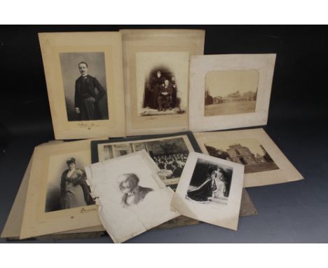 A FOLIO OF PHOTOGRAPHS AND PRINTS RELATING TO THE BEAUFORT FAMILY to include portrait photographs by Walery, Photographer to 