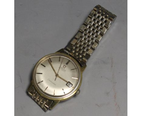 AN OMEGA SEAMASTER AUTOMATIC GENTS WRIST WATCH, on Omega strap braceletCuttlestones offers no guarantee as to the working ord