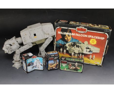 A BOXED PALITOY STAR WARS THE EMPIRE STRIKES BACK MILLENNIUM FALCON SPACESHIP, together with boxed Kenner Return of the Jedi 