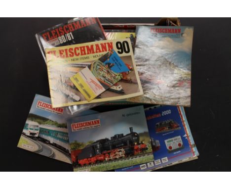 A BOX OF 1960'S AND LATER MODEL RAILWAY RELATED CATALOGUES, for Marklin and Fleischmann