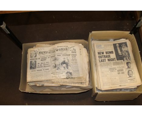 A COLLECTION OF NEWSPAPERS to include Daily Sketch 1935 - 1939 and various others including Daily Express, News Chronicle, Da