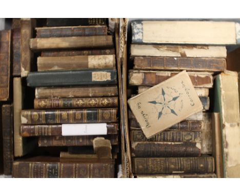 TWO BOXES OF ANTIQUARIAN POETRY BOOKS to include John Gay - 'Poems on Several Occasions, Volume the first, printed for H. Lin