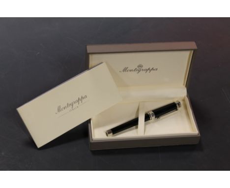 A MONTEGRAPPA NERO UNO BALL POINT PEN, in original box with related paperwork