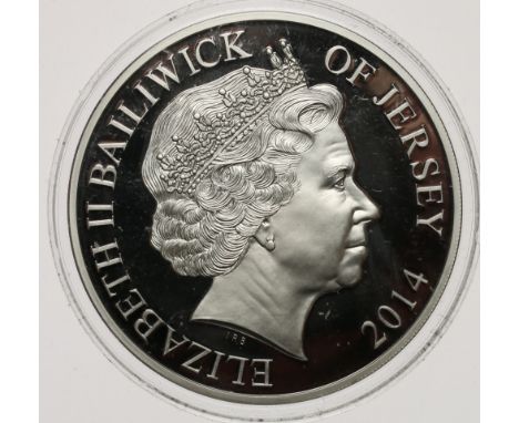 CPM Coin Portfolio Management JERSEY Elizabeth II silver £10 2014 struck to commemorate the Centenary of the First World War 