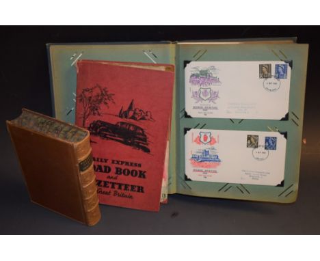 Ephemera - stamps, First Day Covers, assorted postmarks, 1960's and later; Daily Express road book and gazetteer; Electric Li